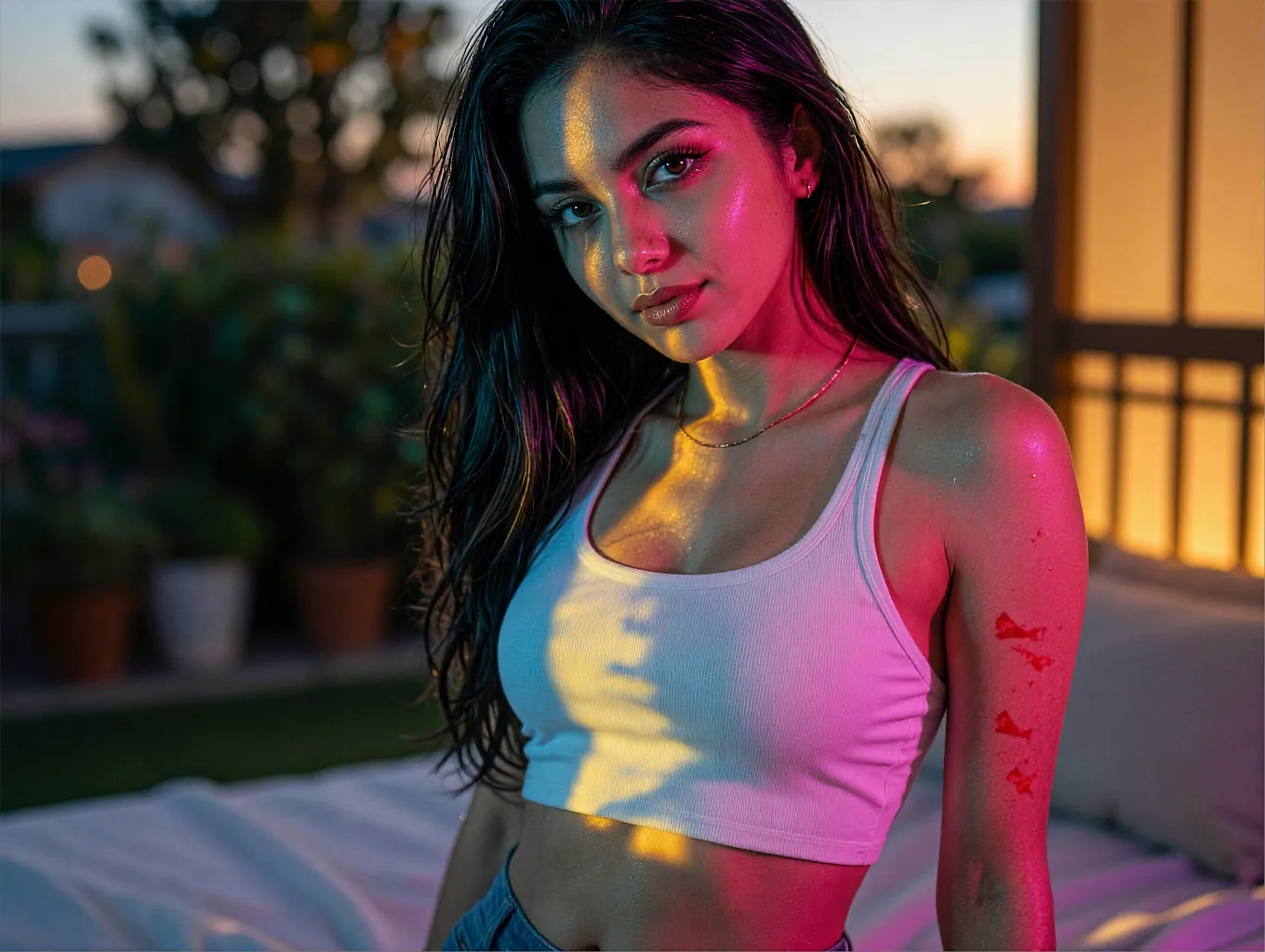 Custom NSFW pics generated on demand by your AI girlfriend